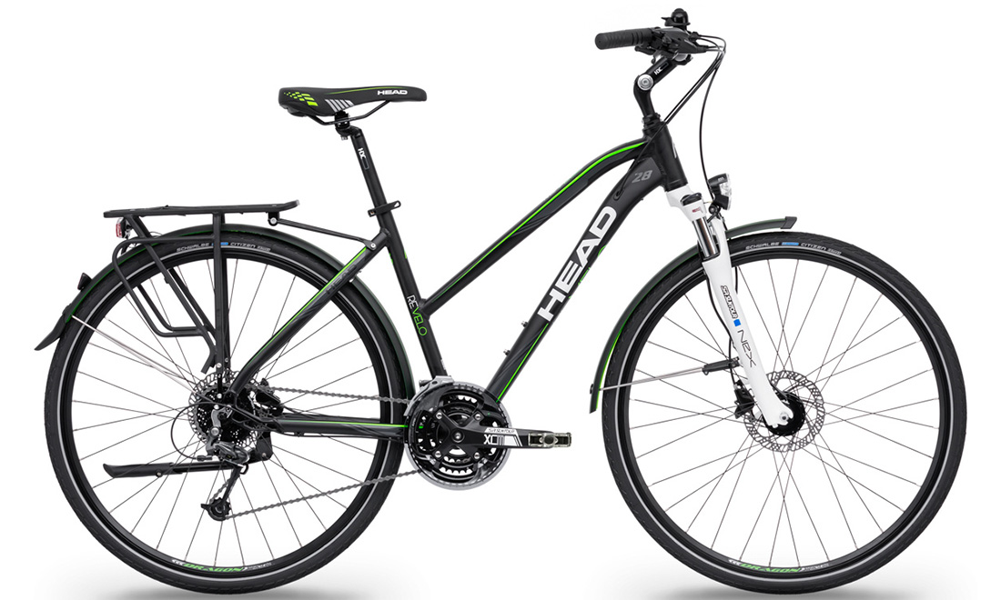 Велосипед Head Revelo II women 28" (2020) 2020 Черно-зеленый